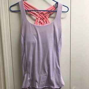 Super cute purple/pink lululemon workout tank!